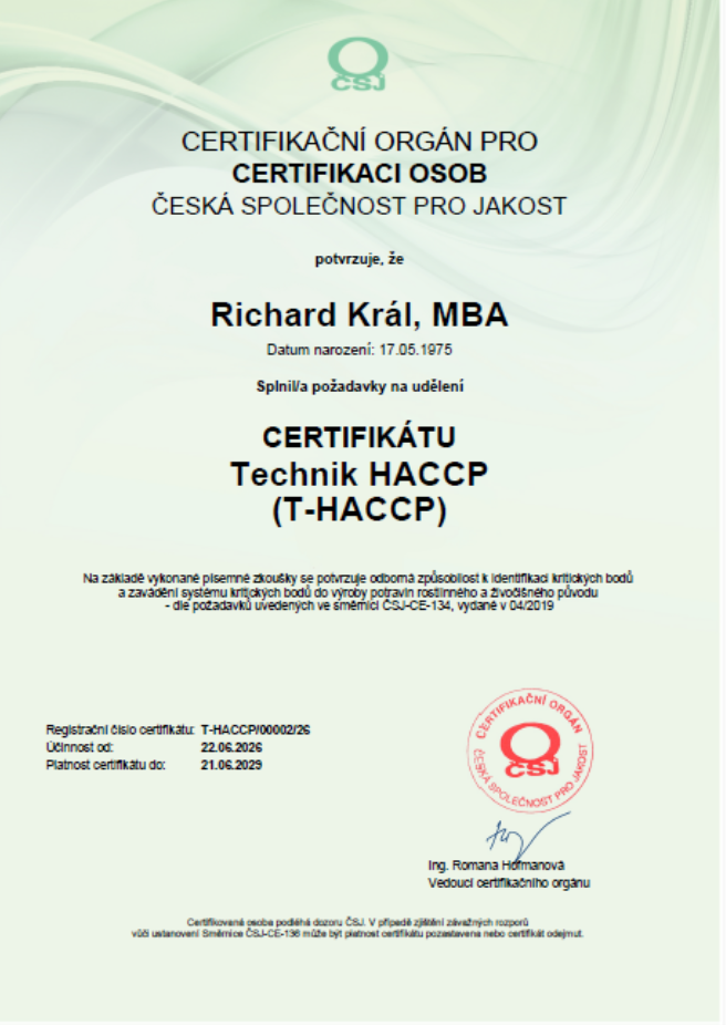 Certifikát kvality